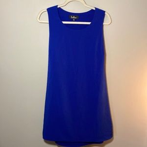Lulu’s Royal Blue Shift Dress with Open Back